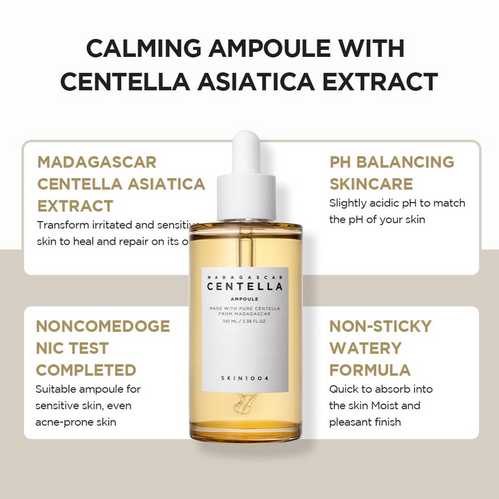SKIN 1004 Centella Asiatica skin repair ampoule bottle