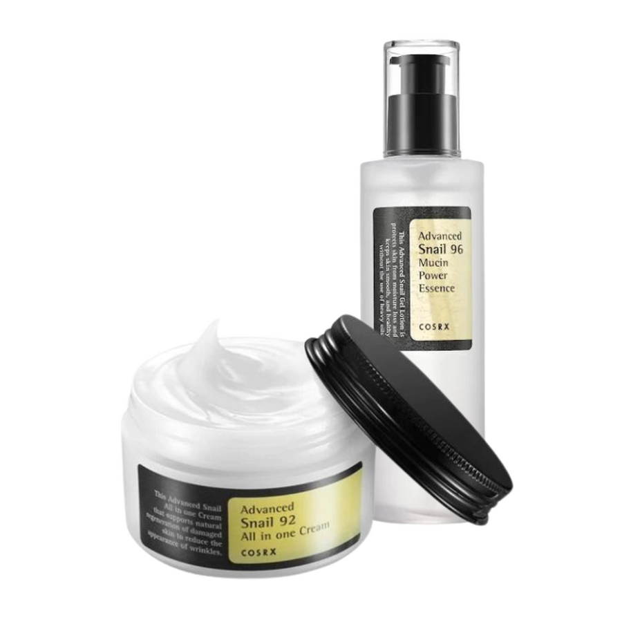COSRX Snail Cream & Essence Korean skincare set