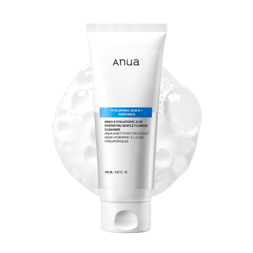 Anua Hyaluronic Acid Foaming Cleanser for Hydrated Skin