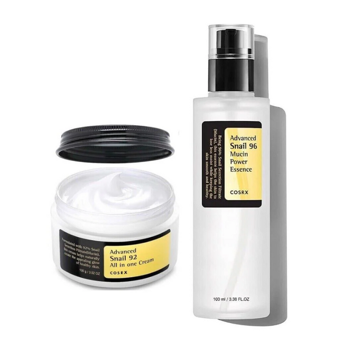 COSRX Snail Cream & Essence Korean skincare set