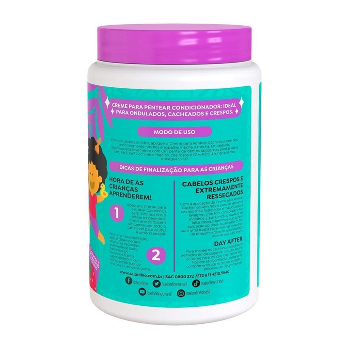 Salon Line Kids Curl Detangler Moisturizing Cream for Curls