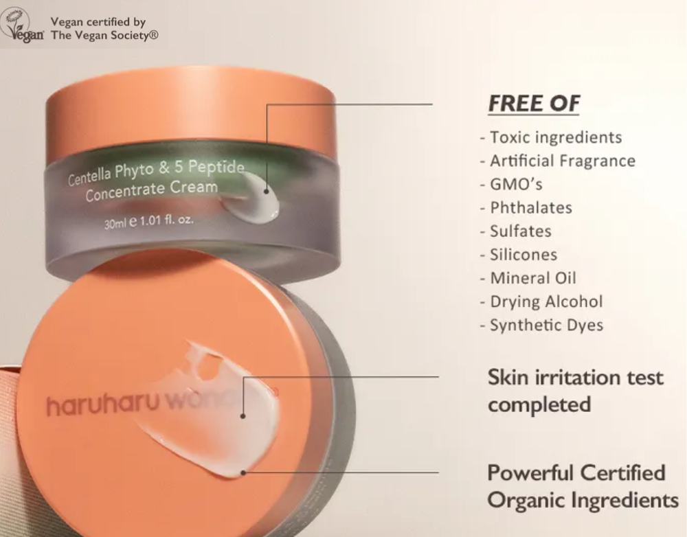 Haruharu WONDER Peptide Vegan Moisturizer for Hydration