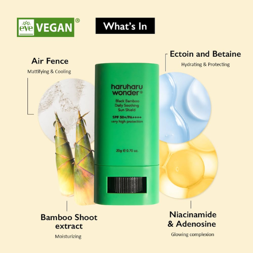 Haruharu Wonder Black Bamboo SPF 50 Sunscreen Stick