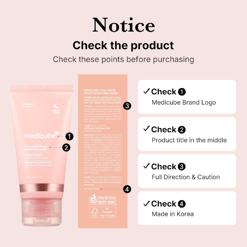Medicube Collagen Night Wrapping Mask for hydrated skin