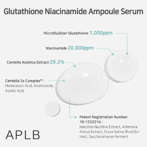 Glutathione Ampoule Serum for Hydration and Anti-Aging
