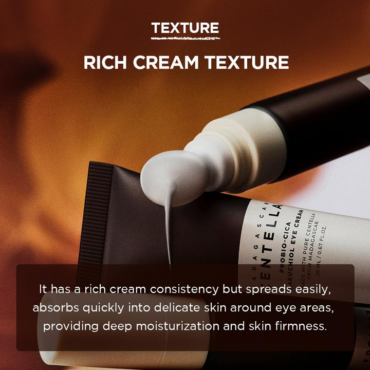 Bakuchiol eye cream for anti-wrinkle and dark circle care