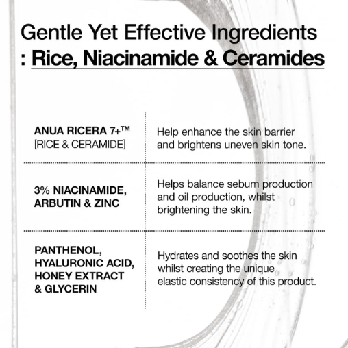 Anua Rice Ceramide Hydrating Serum for Moisturizing Skin