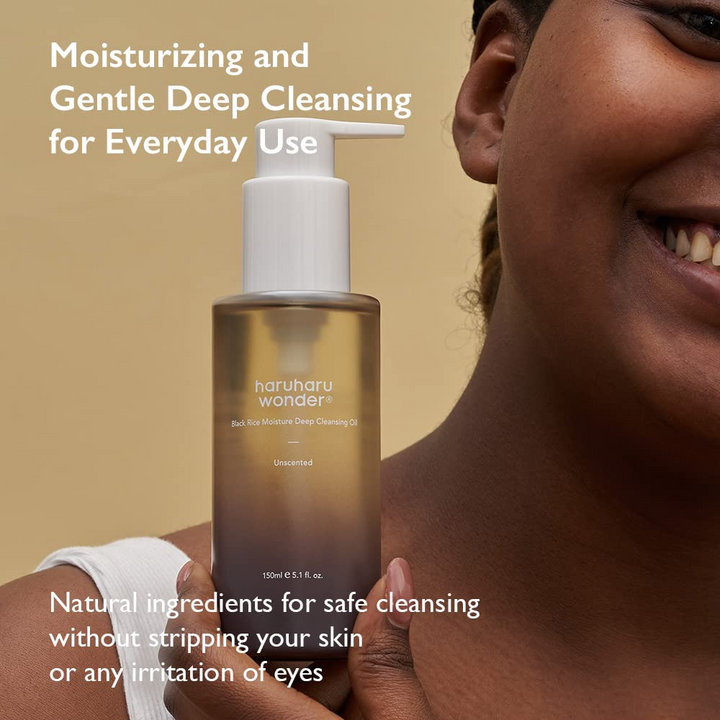 Haruharu WONDER Black Rice Cleansing Oil for hydration