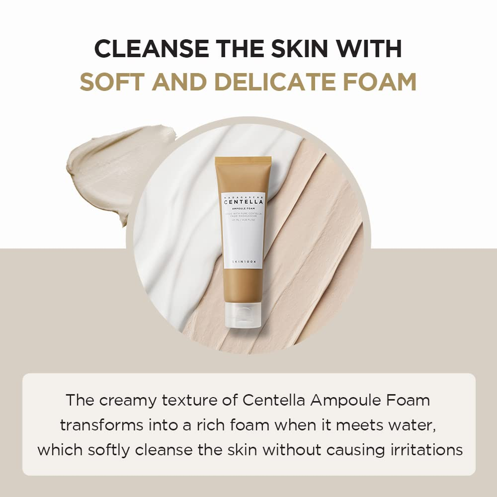 SKIN 1004 foaming cleanser for sensitive and hydrated skin