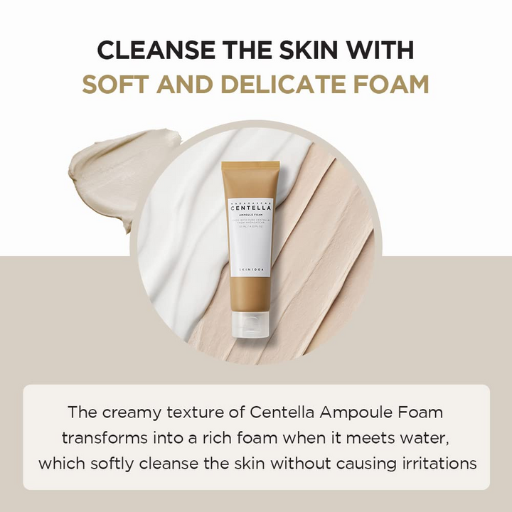 SKIN 1004 foaming cleanser for sensitive and hydrated skin