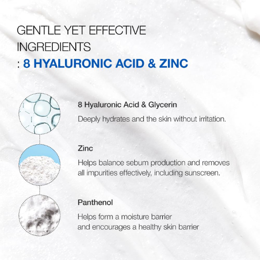 Anua Hyaluronic Acid Foaming Cleanser for Hydrated Skin