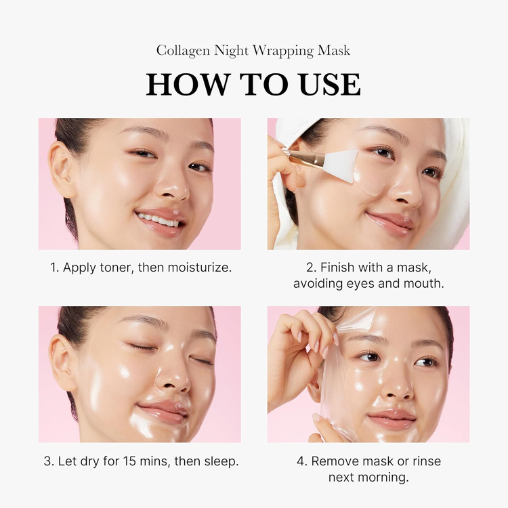 Medicube Collagen Night Wrapping Mask for hydrated skin
