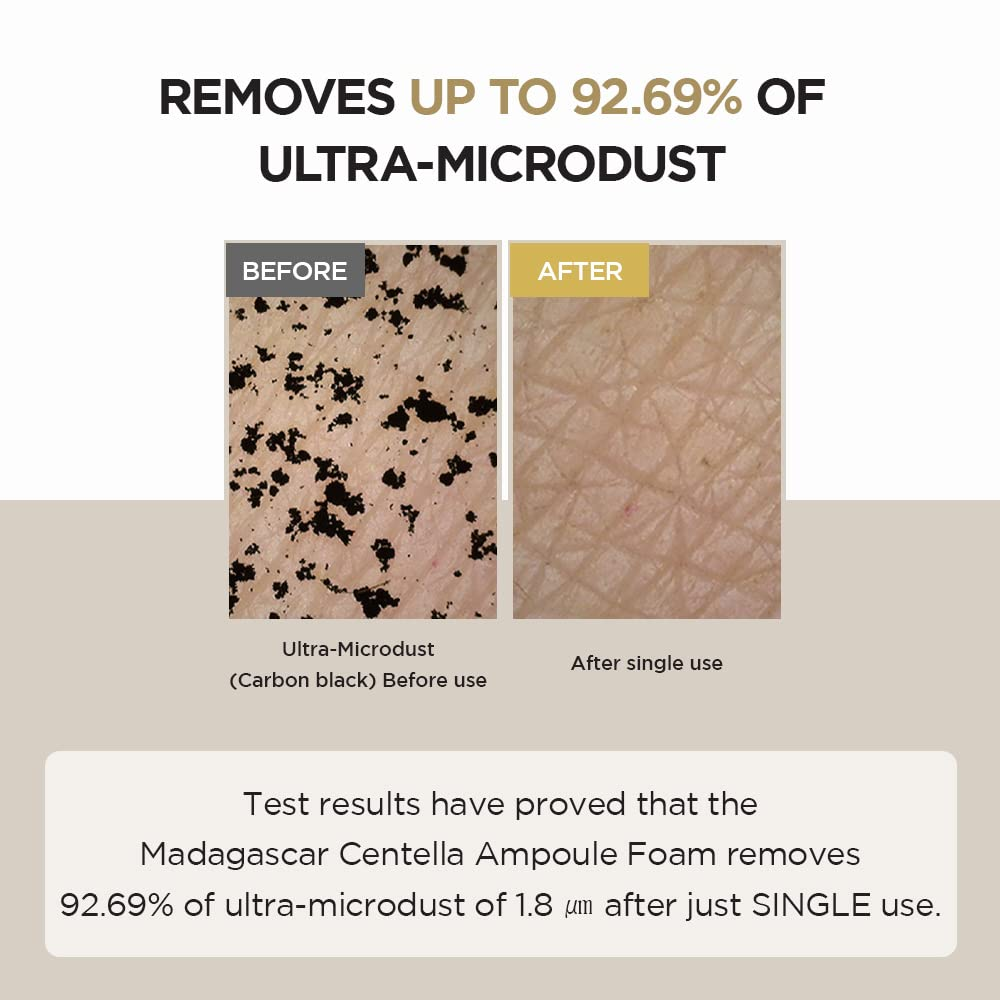 SKIN 1004 foaming cleanser for sensitive and hydrated skin