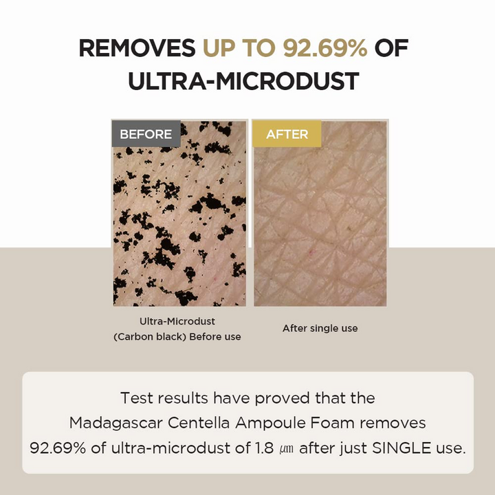 SKIN 1004 foaming cleanser for sensitive and hydrated skin