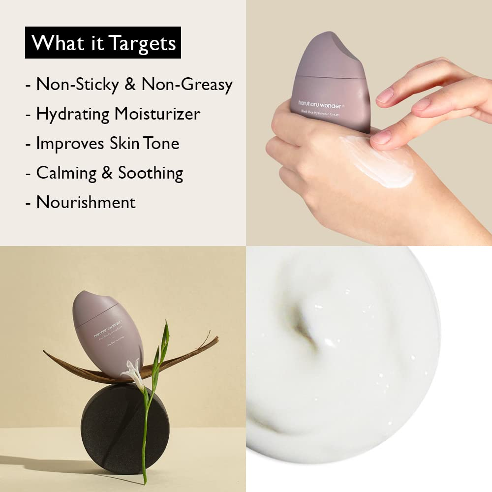 Haruharu WONDER Black Rice Hyaluronic Cream for Moisturizing