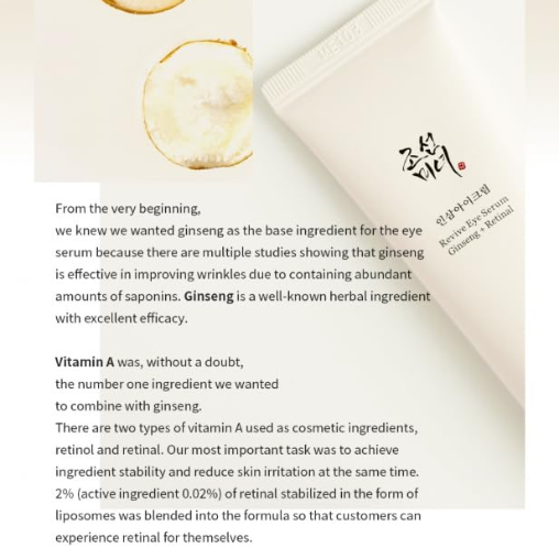Beauty of Joseon Revive Eye Serum for Anti-Wrinkle Care