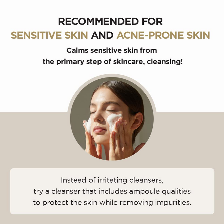SKIN 1004 foaming cleanser for sensitive and hydrated skin
