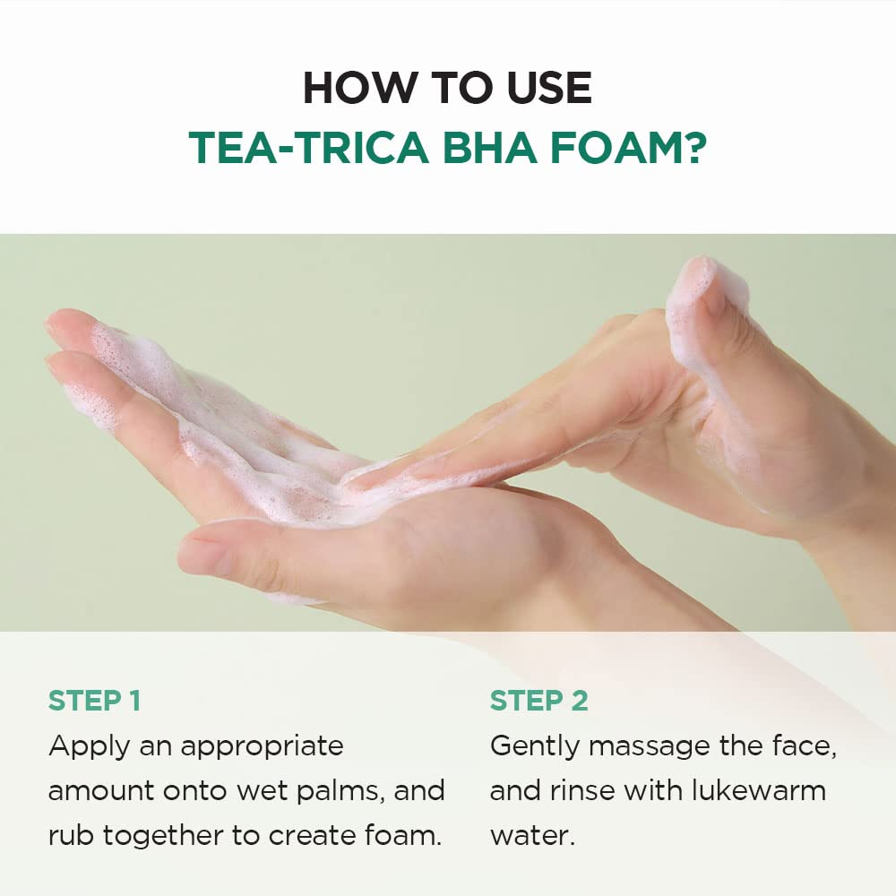 BHA Foam Cleanser with Tea Tree and Centella for clear skin