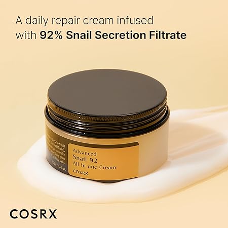 COSRX Snail Repair Cream for deep hydration and repair