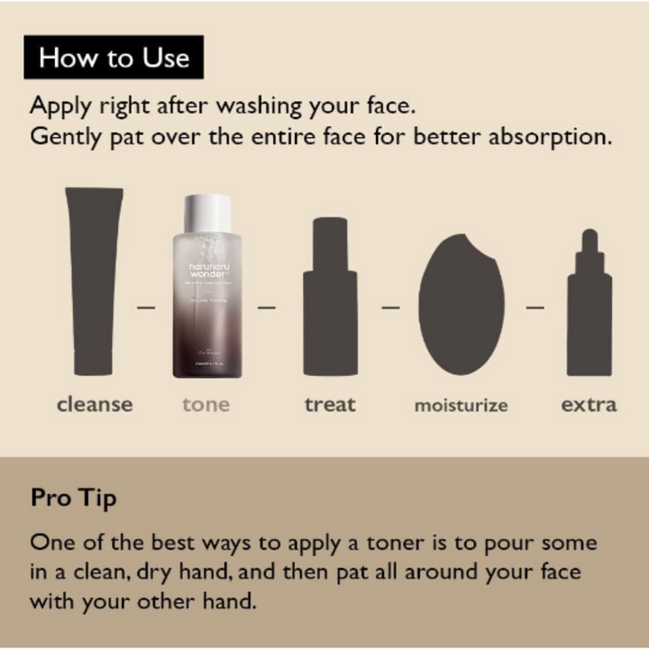 Haruharu WONDER Black Rice Hyaluronic Toner for Hydration