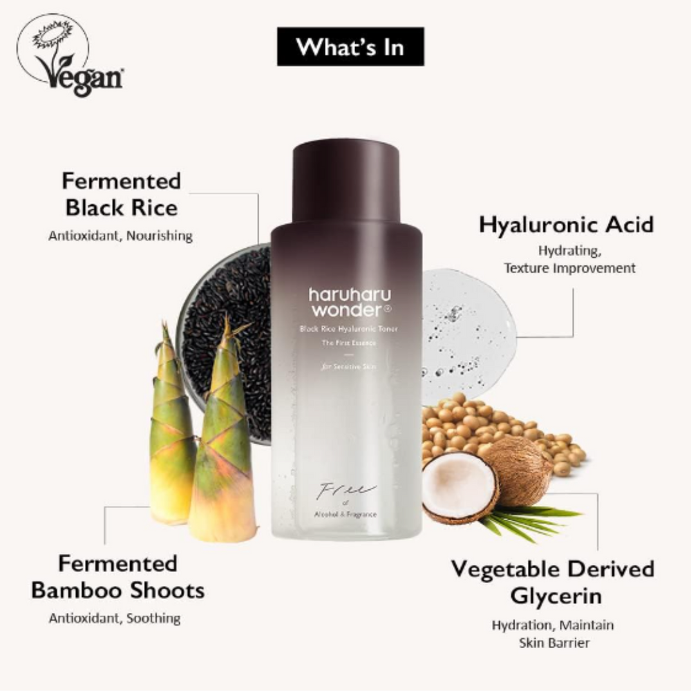 Haruharu WONDER Black Rice Hyaluronic Toner for Dry Skin