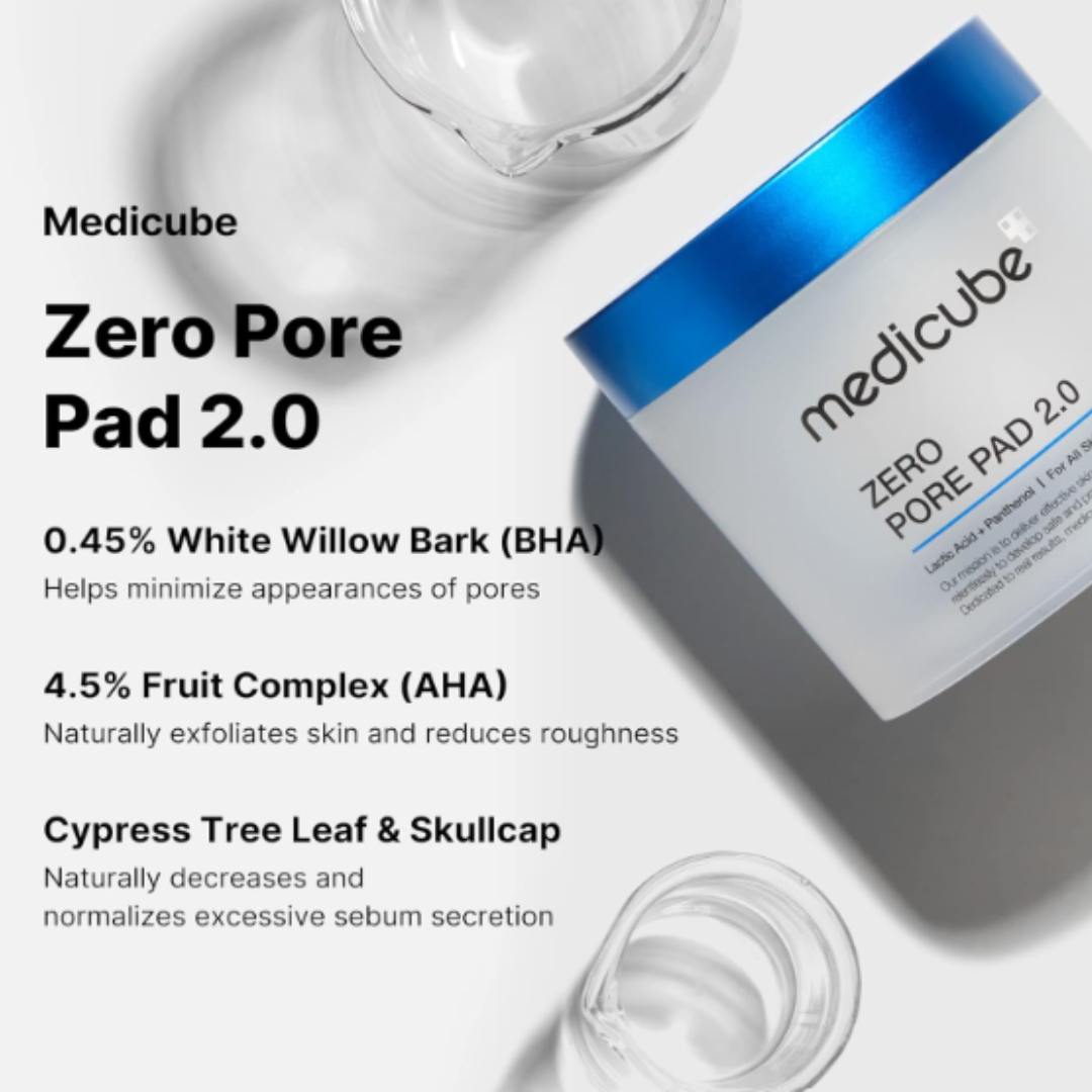 Exfoliating toner pads with AHA BHA for smoother skin