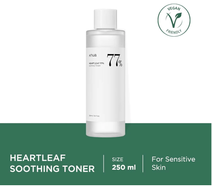 Anua Heartleaf 77% Soothing Toner for Sensitive Skin