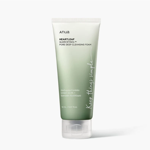 Anua Heartleaf Cleansing Foam for acne-prone skin