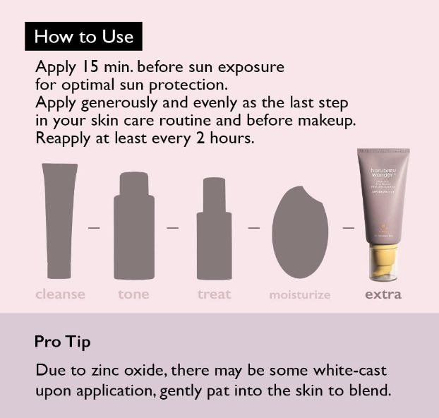 Haruharu Wonder Black Rice Pure Mineral Sunscreen for Skin