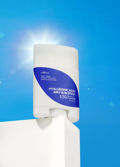 Isntree Hyaluronic Acid Airy Sun Stick Lightweight Sunscreen, SPF 50+ PA++++ 22g / 0.77 oz.