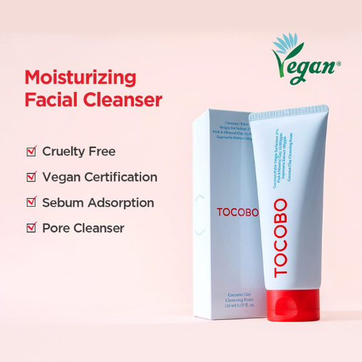 TOCOBO - Coconut Clay Cleansing Foam, 150ml