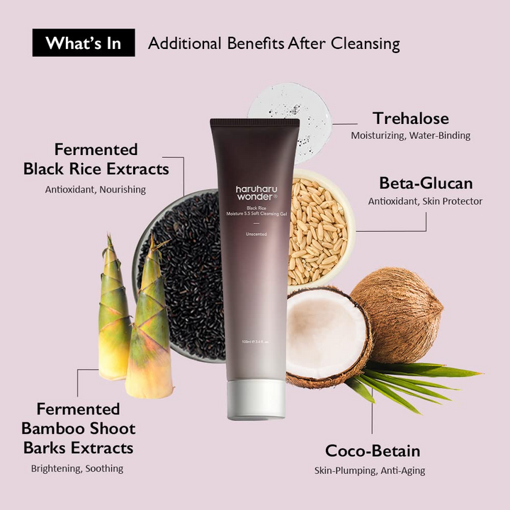 Haruharu WONDER Black Rice Cleansing Gel for Sensitive Skin