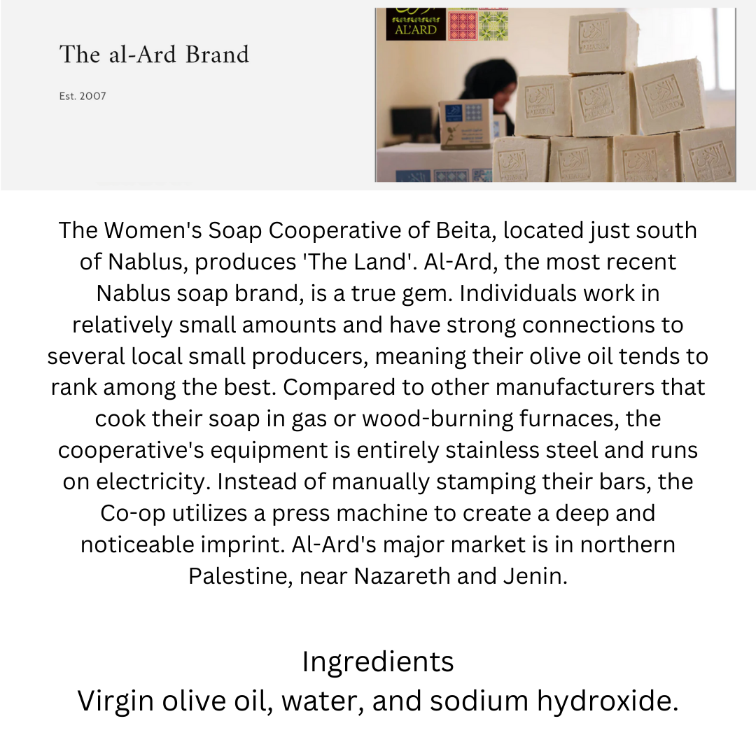 Authentic Palestinian Nablus Soap Box, 4 bars