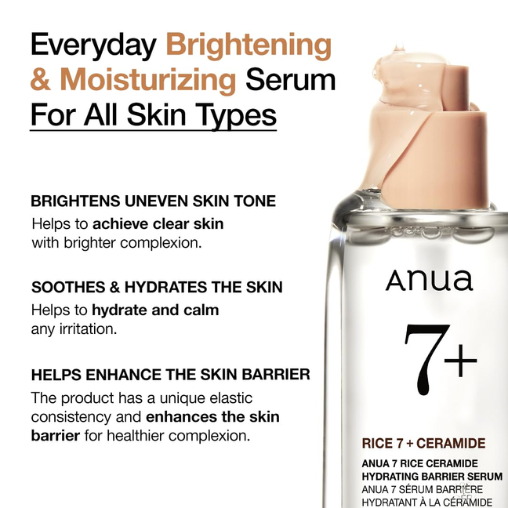 Anua - 7 Rice Ceramide Hydrating Barrier Serum, 50ml