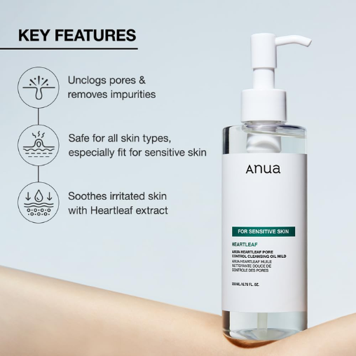 Anua - Heartleaf Pore Control Cleansing Oil Mild, 200ml