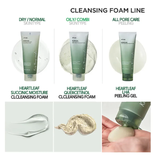 Anua - Heartleaf Succinic Moisture Cleansing Foam, 150ml