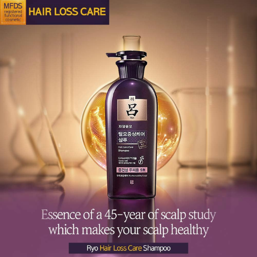 Ryo - Hair Loss Expert Care 9EX Shampoo For Dry & Normal Scalp, 400ml