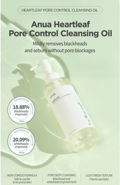 Heartleaf Cleansing Oil for Deep Pore Control and Hydration