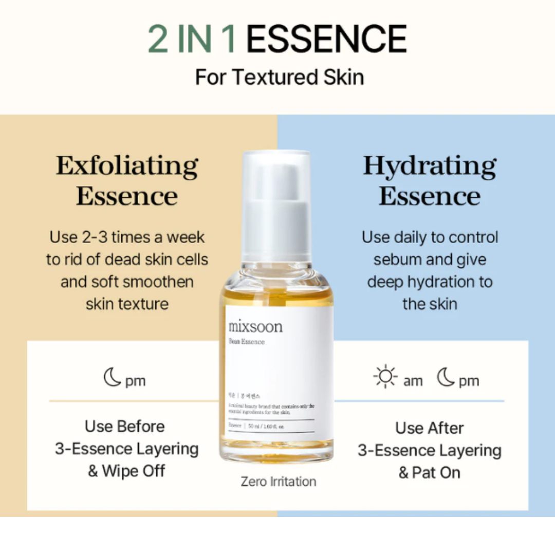 Mixsoon Bean Essence Hydrating Moisturizing Essence for Skin