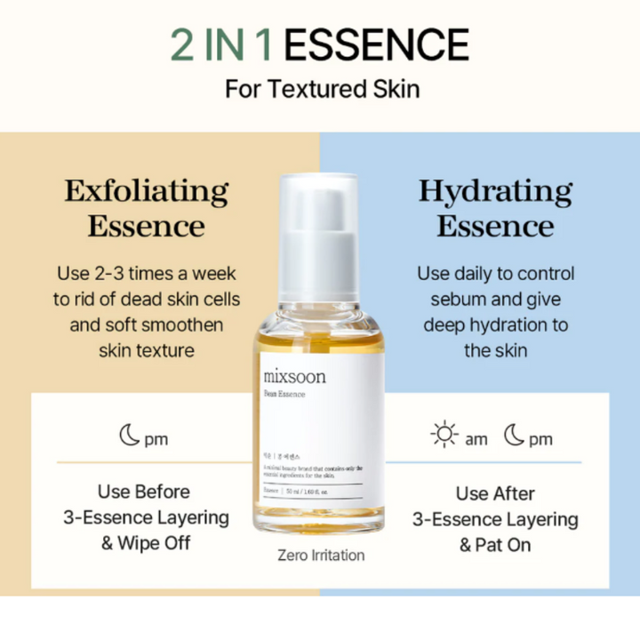 Mixsoon Bean Essence Hydrating Moisturizing Essence for Skin