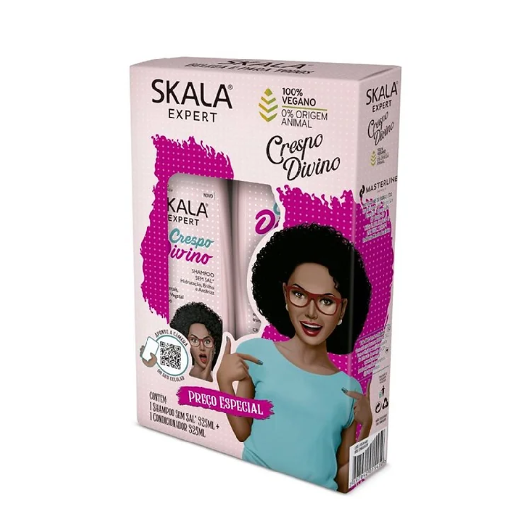 Skala Expert Kit Shampoo e Condicionador Crespo Divino, 2 x 325ML