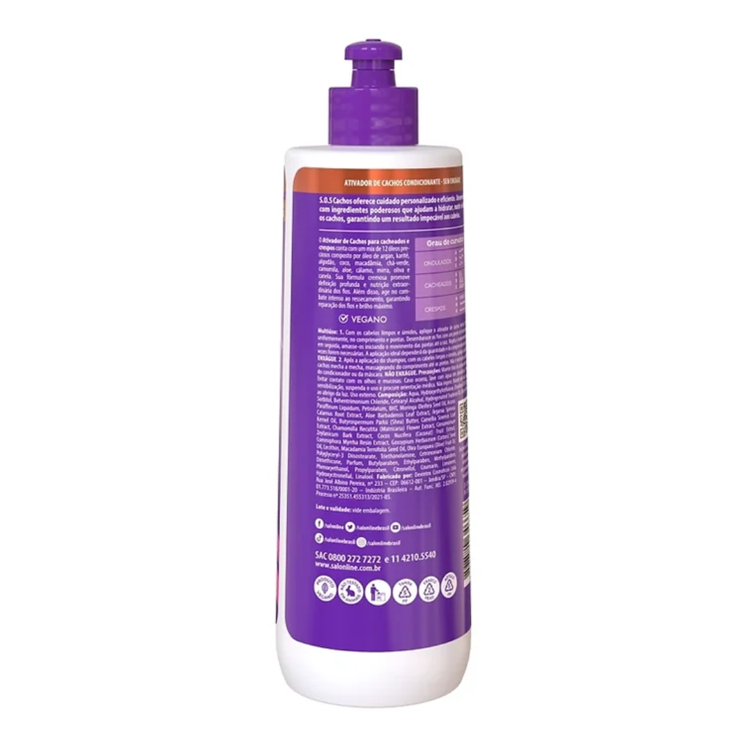 Salon Line Curl Activator for Nourishment and Frizz Control