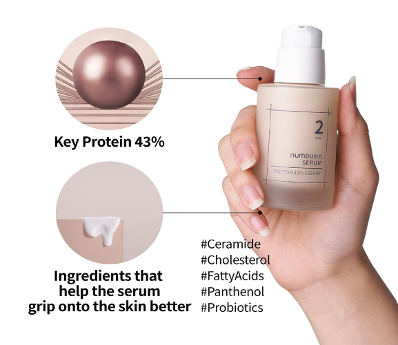 numbuzin No.2 Protein 43% Creamy Serum, 50ml