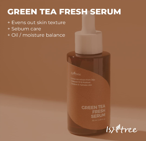 Isntree Green Tea Serum for Oily Skin & Anti-Aging Care