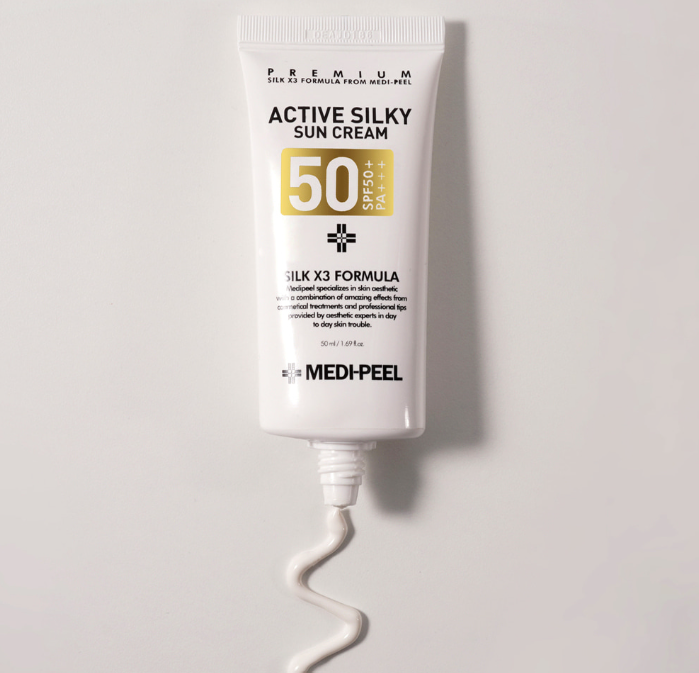 MEDI-PEEL Active Silky Sun Cream SPF 50+ for Sensitive Skin