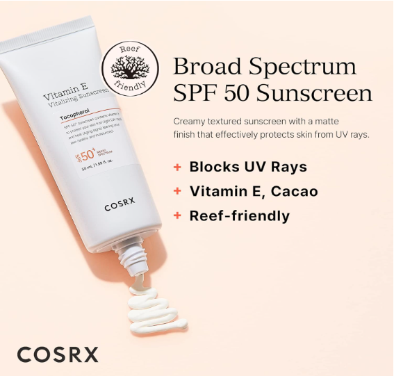 CosRx Vitamin E Vitalizing Sunscreen, 50ml